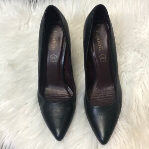 👠 Luca Ferri black genuine leather pumps size 8